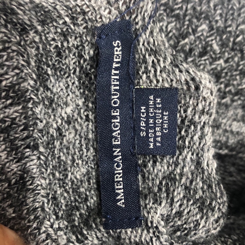 American Eagle Gray Off The Shoulder Sweater Dress - Picture 5 of 10